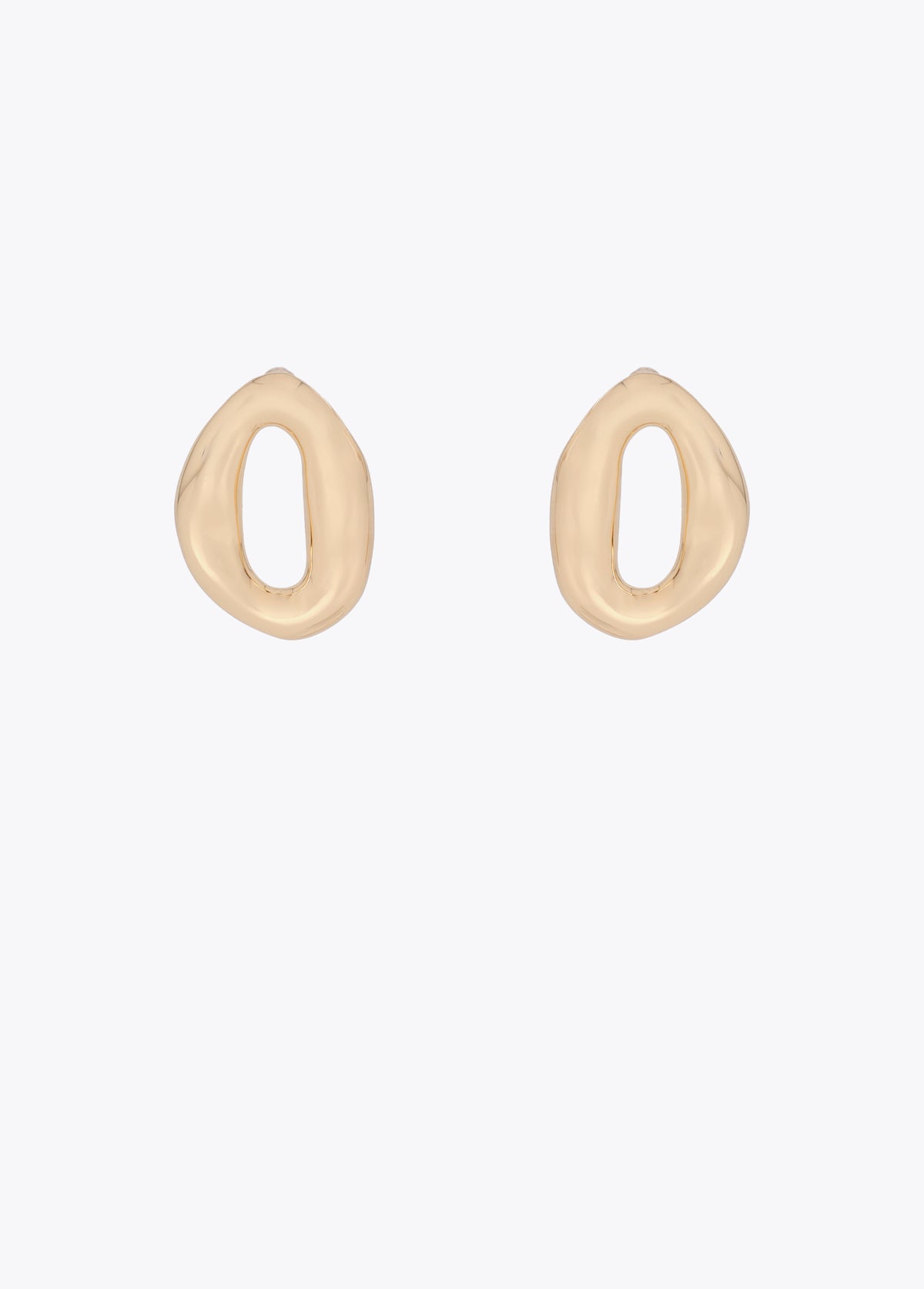 Embossed Metal Link Earrings
