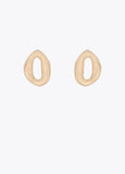 Embossed Metal Link Earrings
