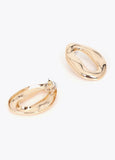 Embossed Metal Link Earrings