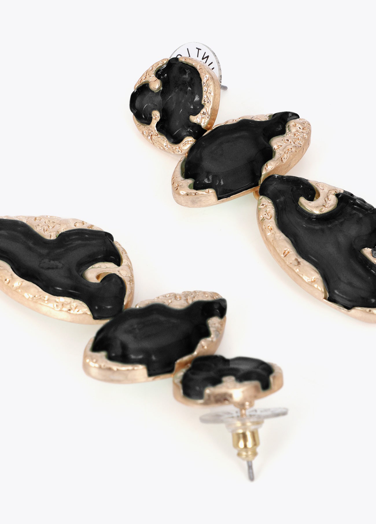 Metallic Lacquered Maxi Earrings