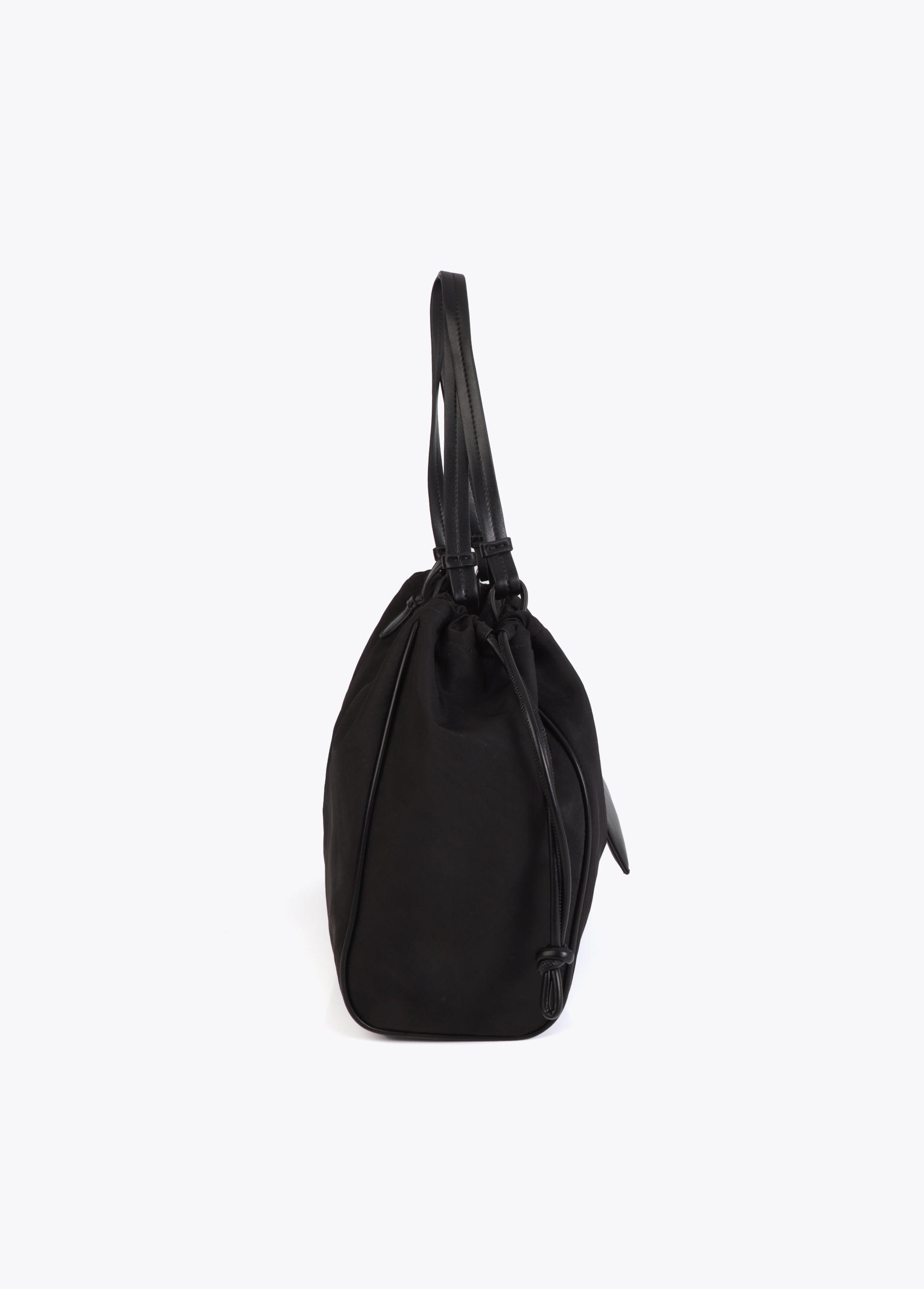 Nylon and PU Shopper Bag