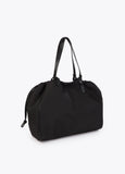 Nylon and PU Shopper Bag