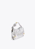 Golden Bucket Bag with Embossed Logo