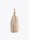 Shopper Bag with Cut-Out Metal Handle