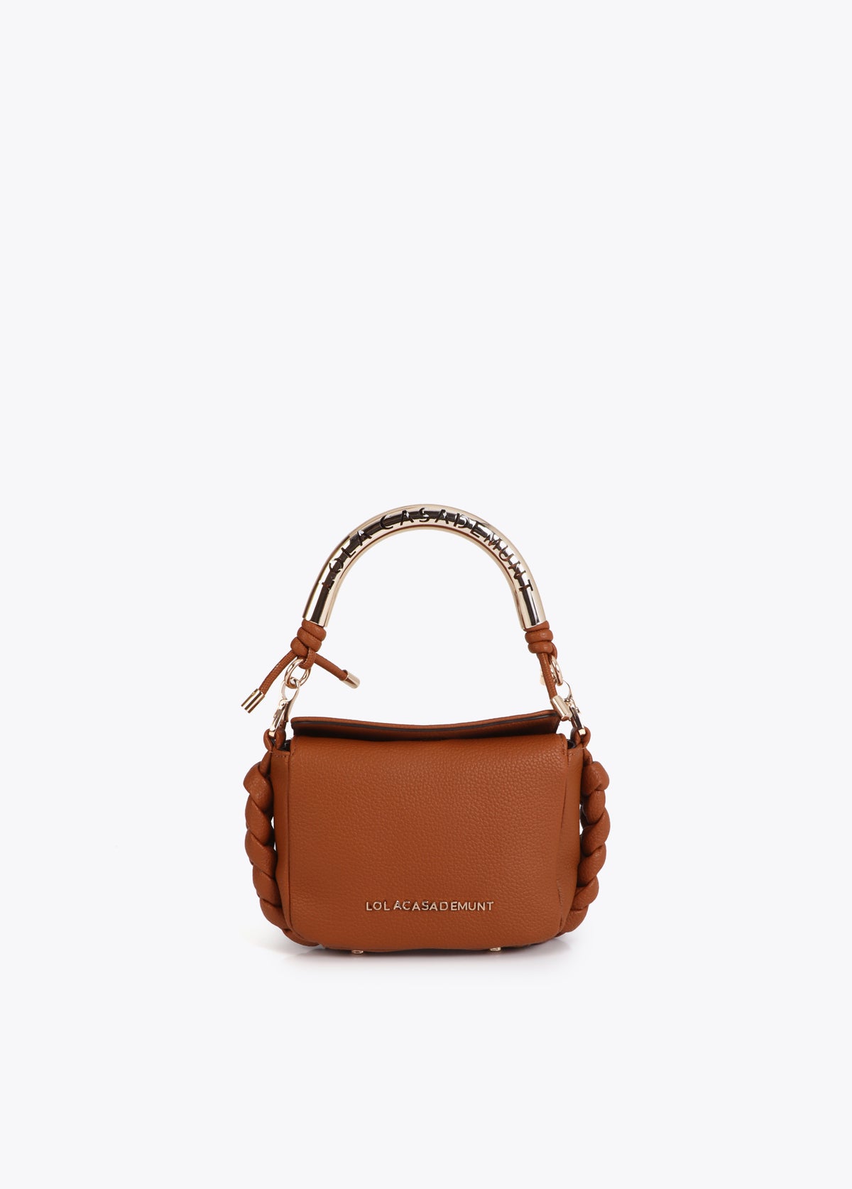 Mini Crossbody Bag with Cut-Out Metallic Handle