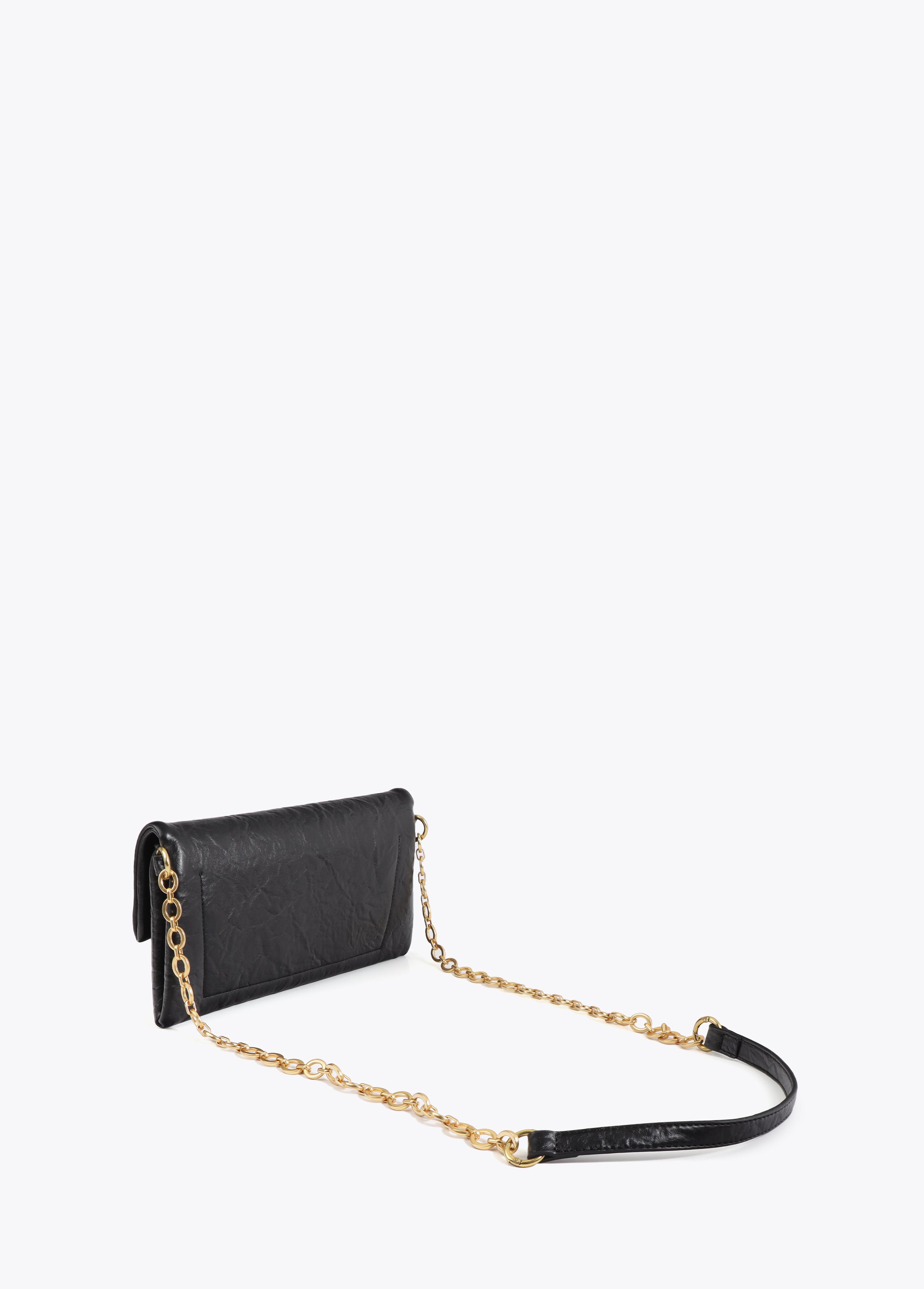 Flap Crossbody with Pleats
