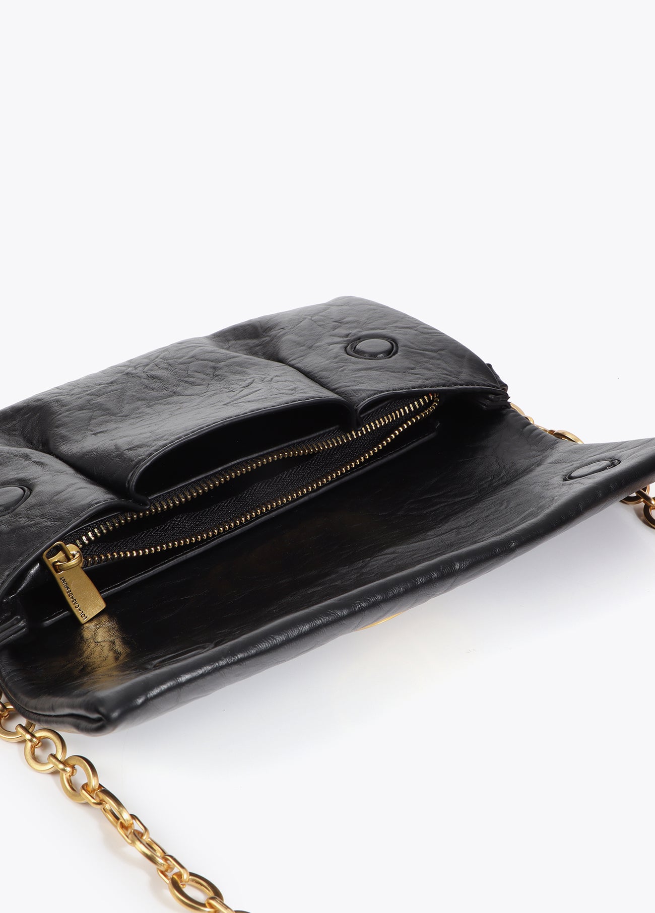 Flap Crossbody with Pleats
