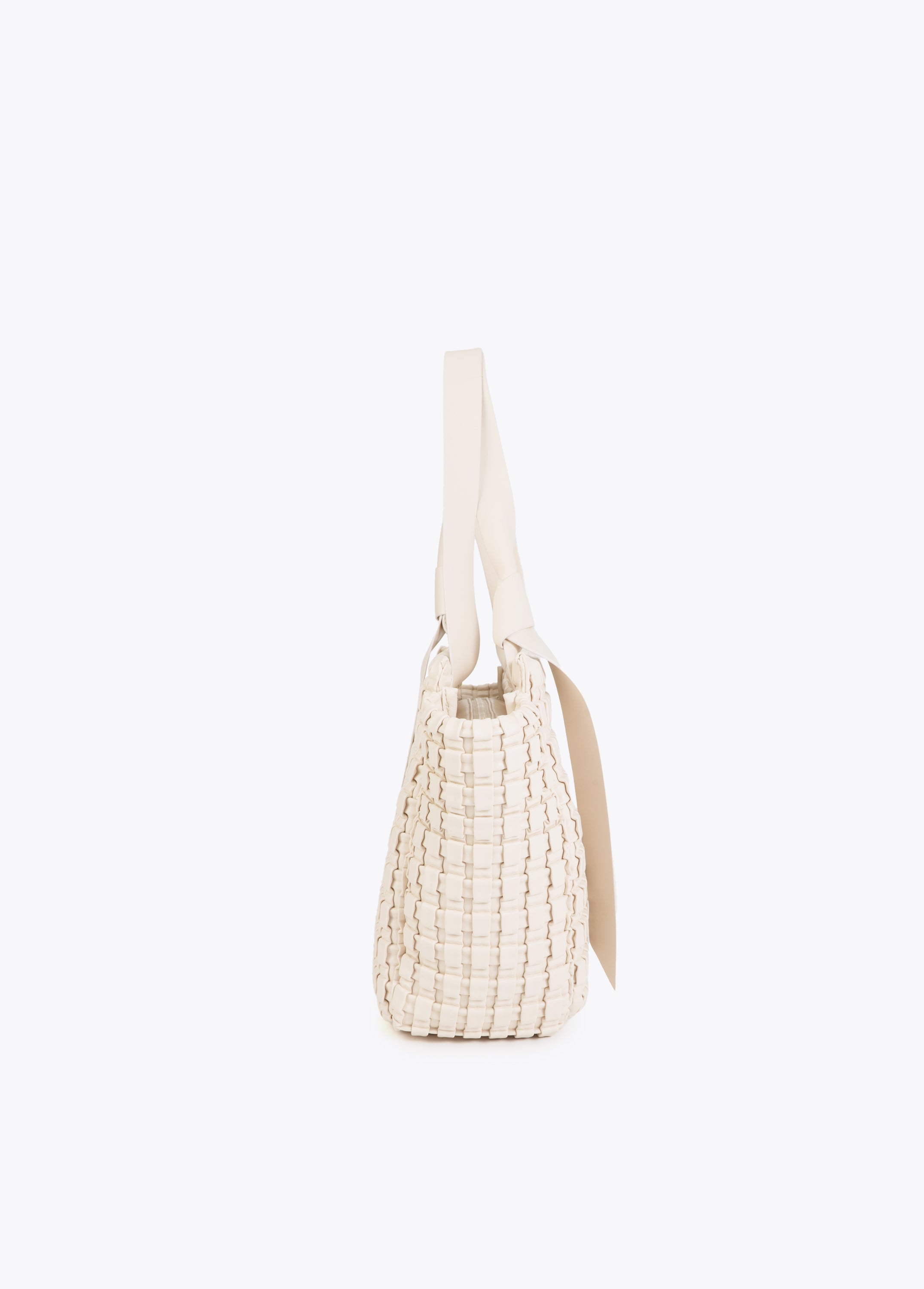 Braided Material Bag with Metallic Bow