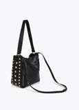 Shoulder Bag with Gold and Silver Studs