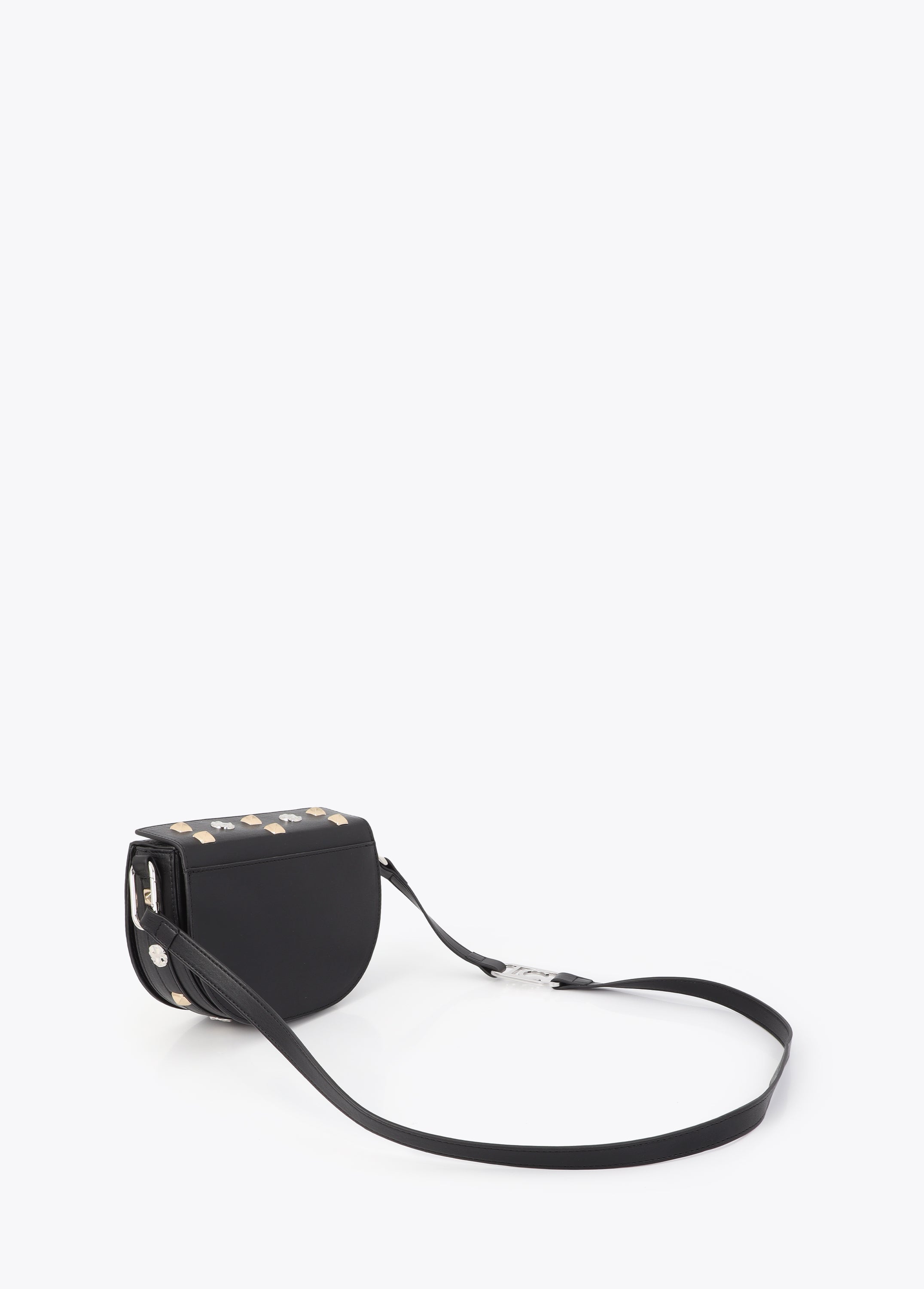 Banana bag with gold and silver studs