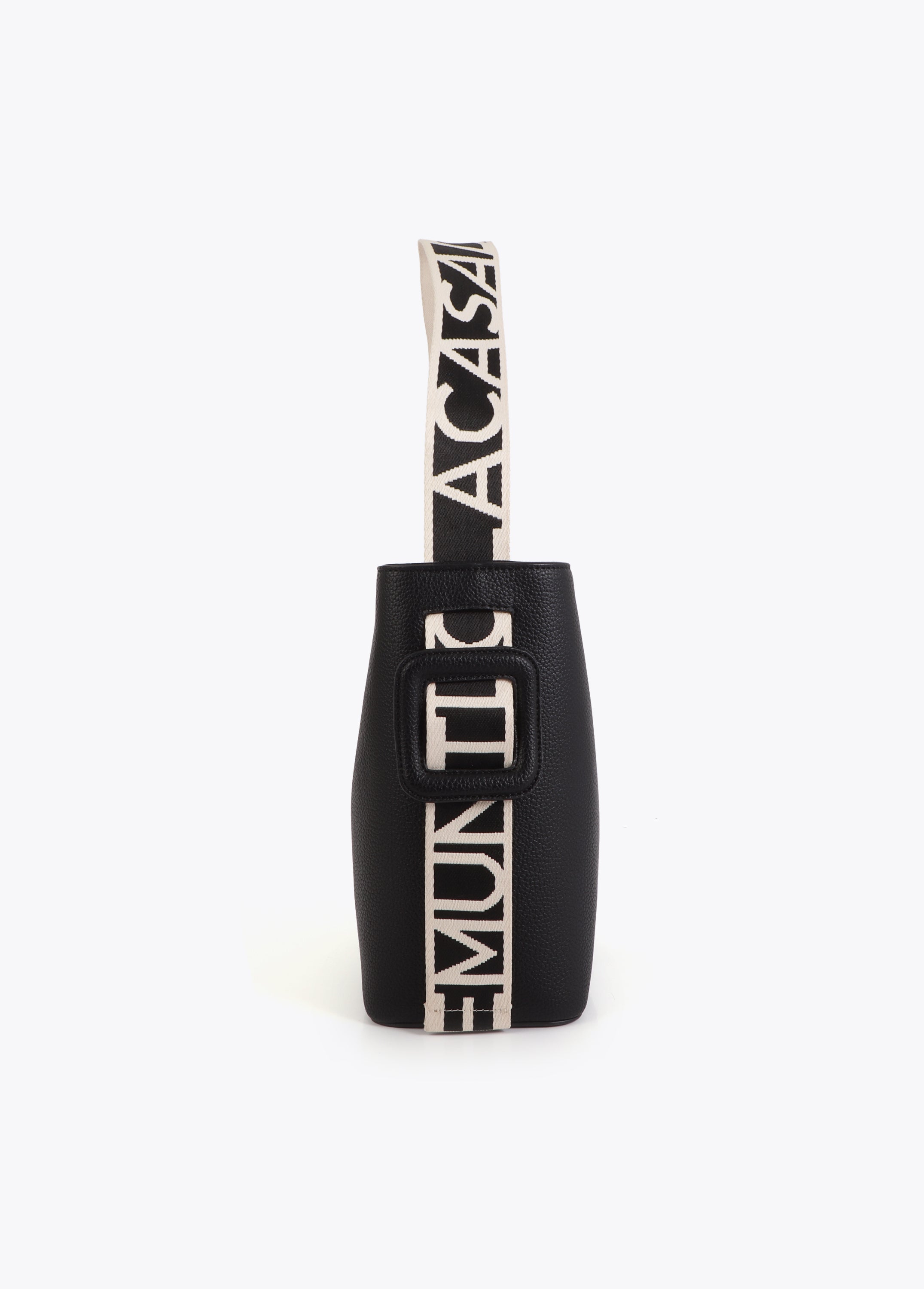 Contrast Handle Nylon Shopper