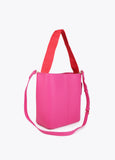 Contrast Handle Nylon Shopper