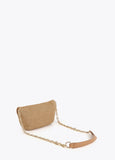 Event Bag Rattan Effect Leopard Logo