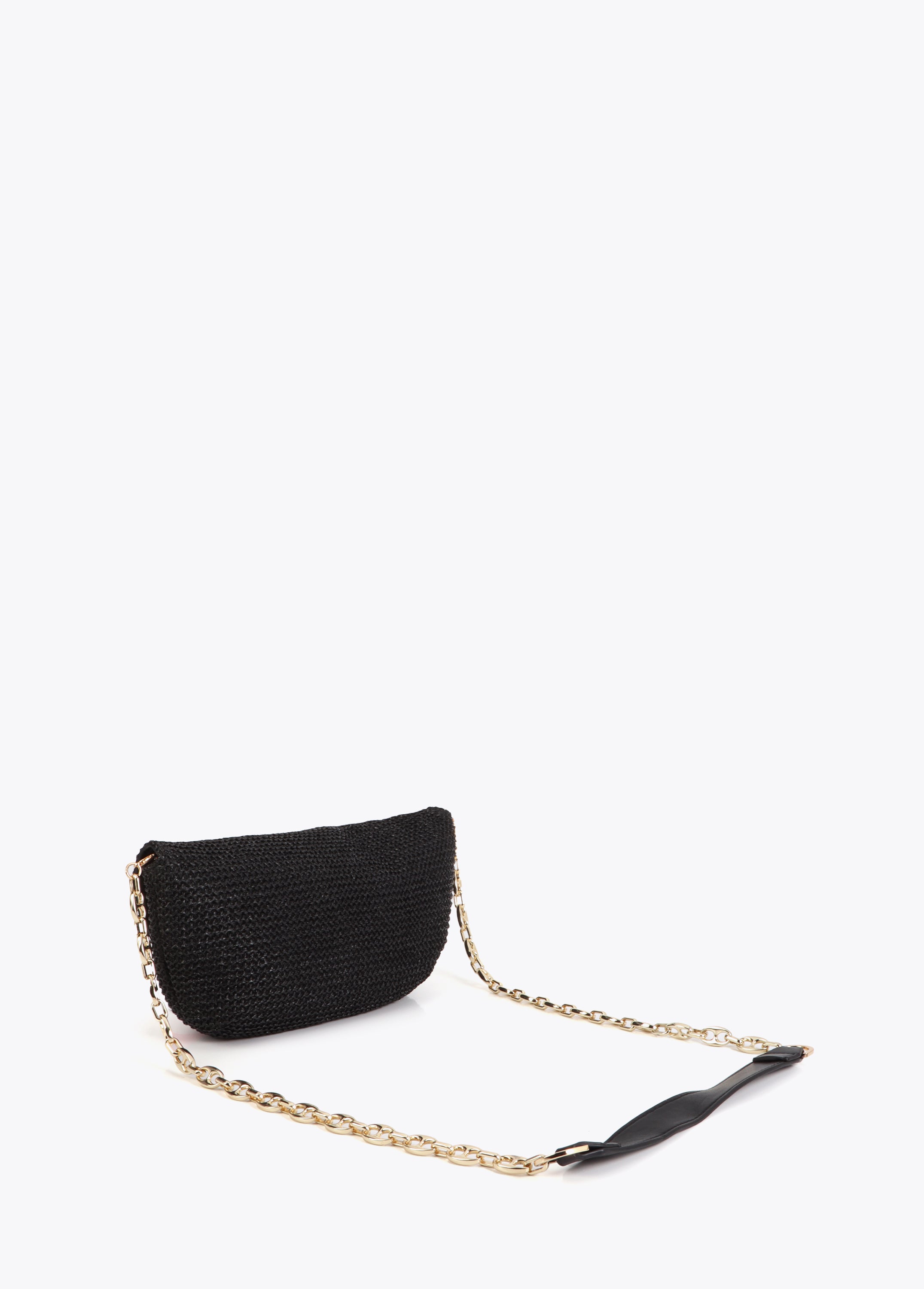 Event Bag Rattan Effect Leopard Logo