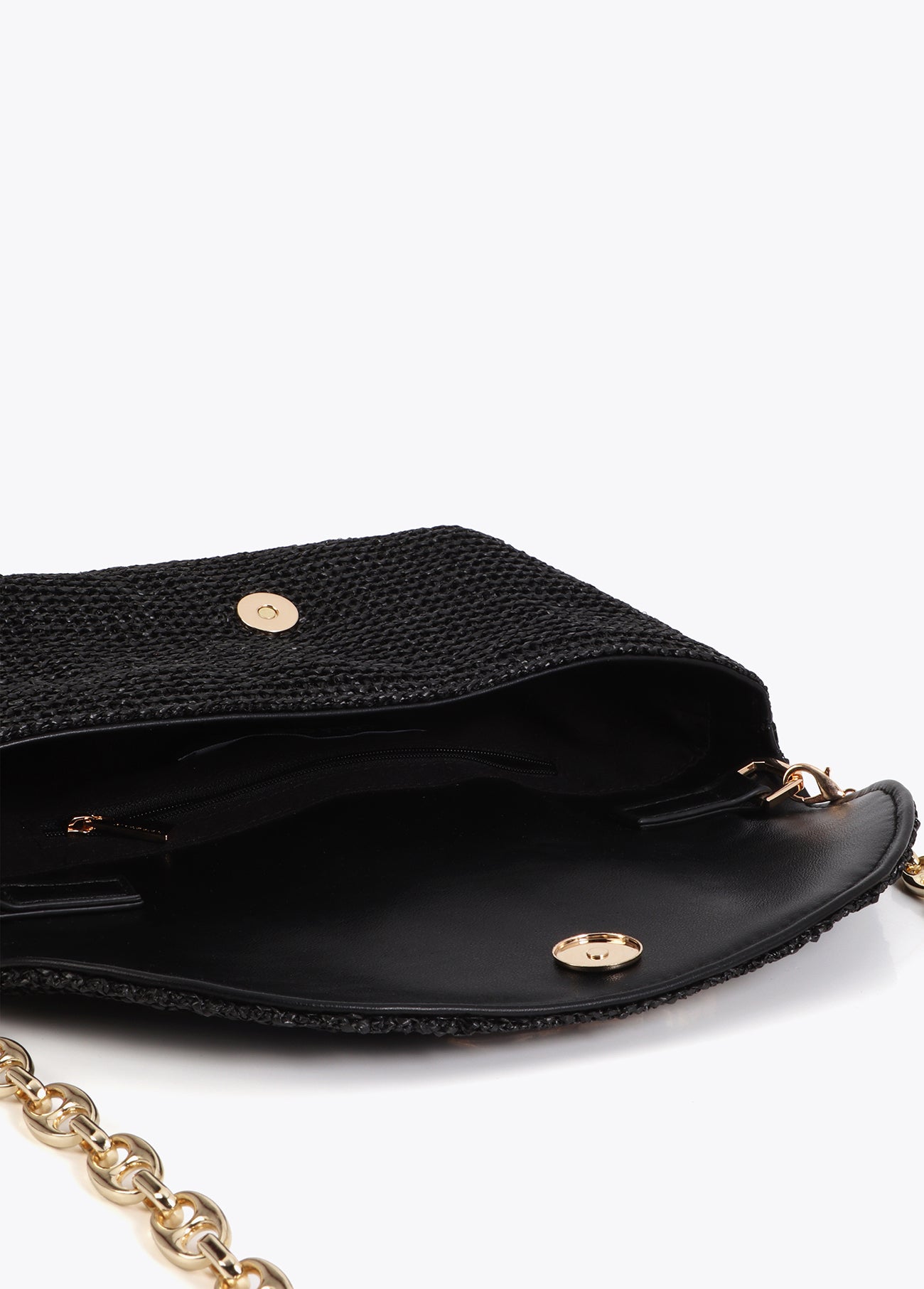 Event Bag Rattan Effect Leopard Logo
