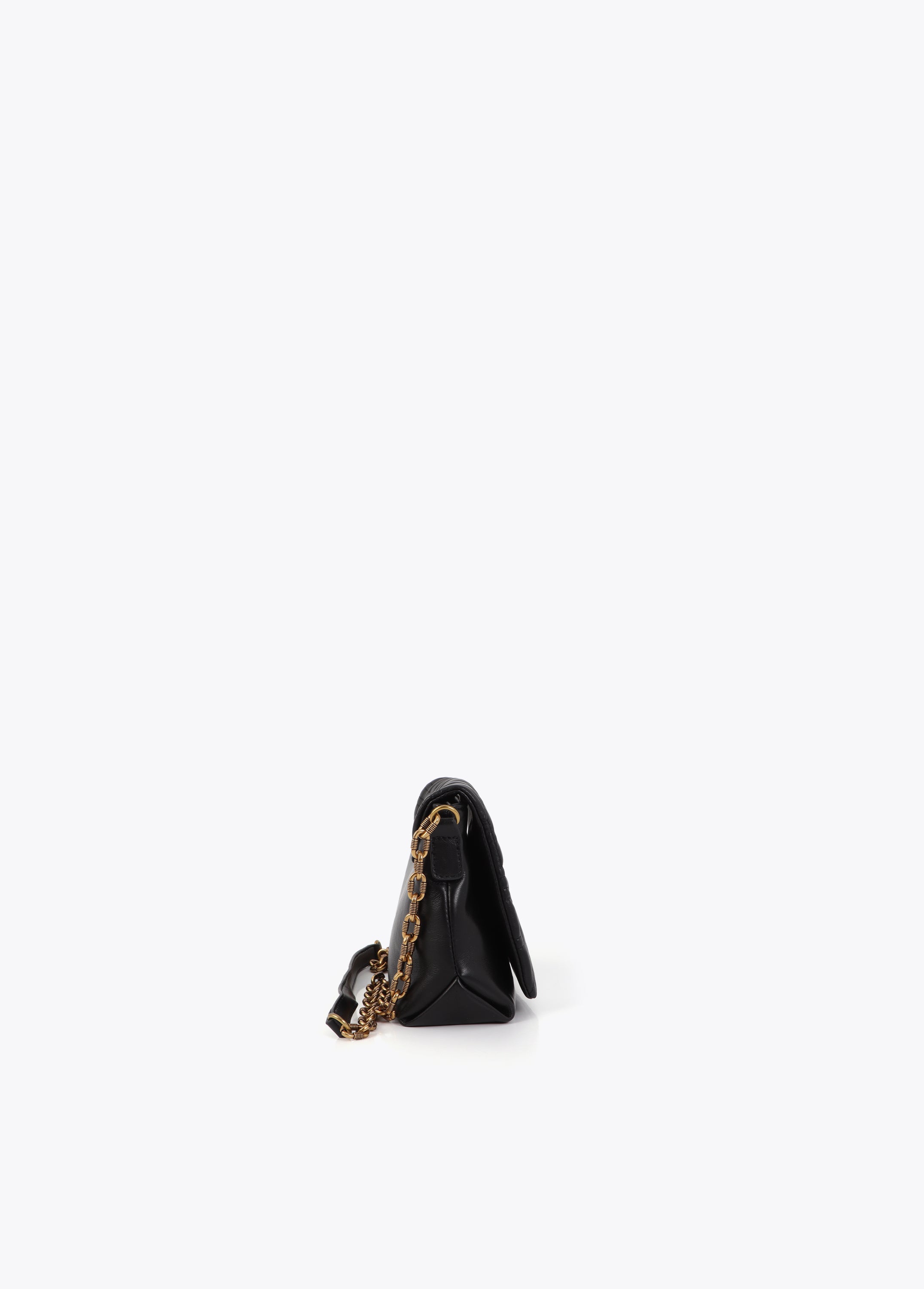 Crossbody Bag with Quilted Flap Logo