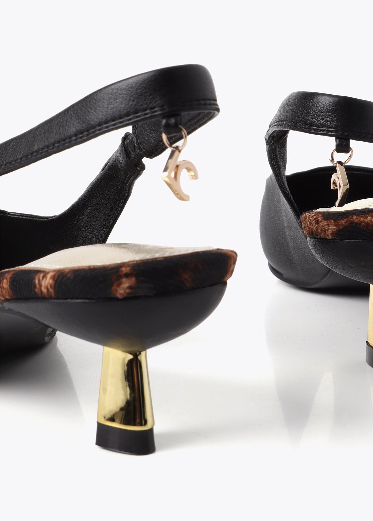 Studded Slingback Heels