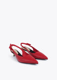 Slingback Heel Shoe with Bow Detail
