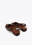 Flat Shoe with Strap and Customized Buckles