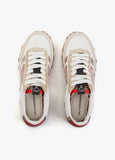 Mesh and Fabric Sneakers