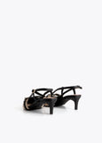 Bi-color Heeled Shoe with Customized Buckles