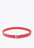 Pink and Fuchsia Bicolor Belt with LC Logo Buckle