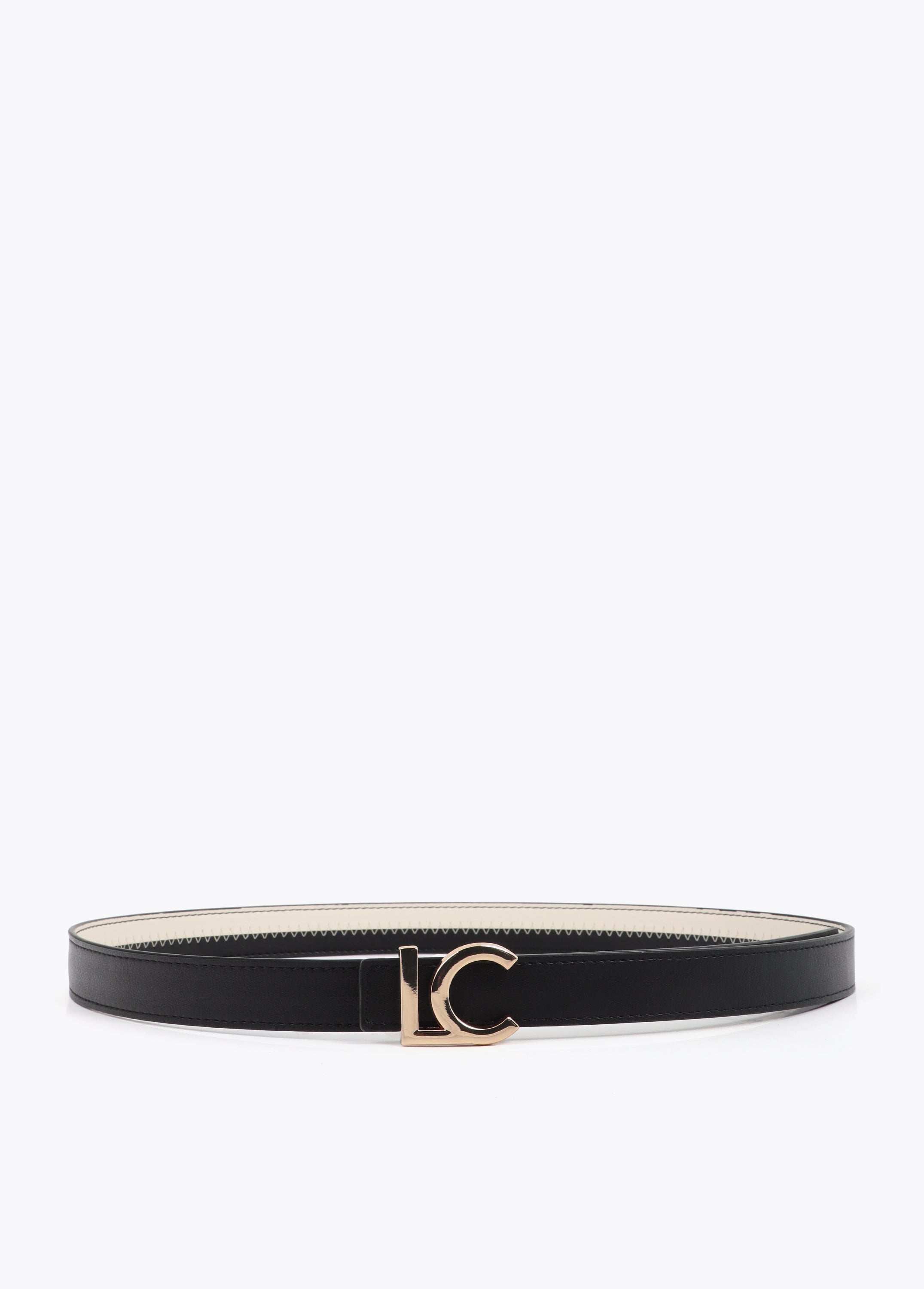 Pink and Fuchsia Bicolor Belt with LC Logo Buckle