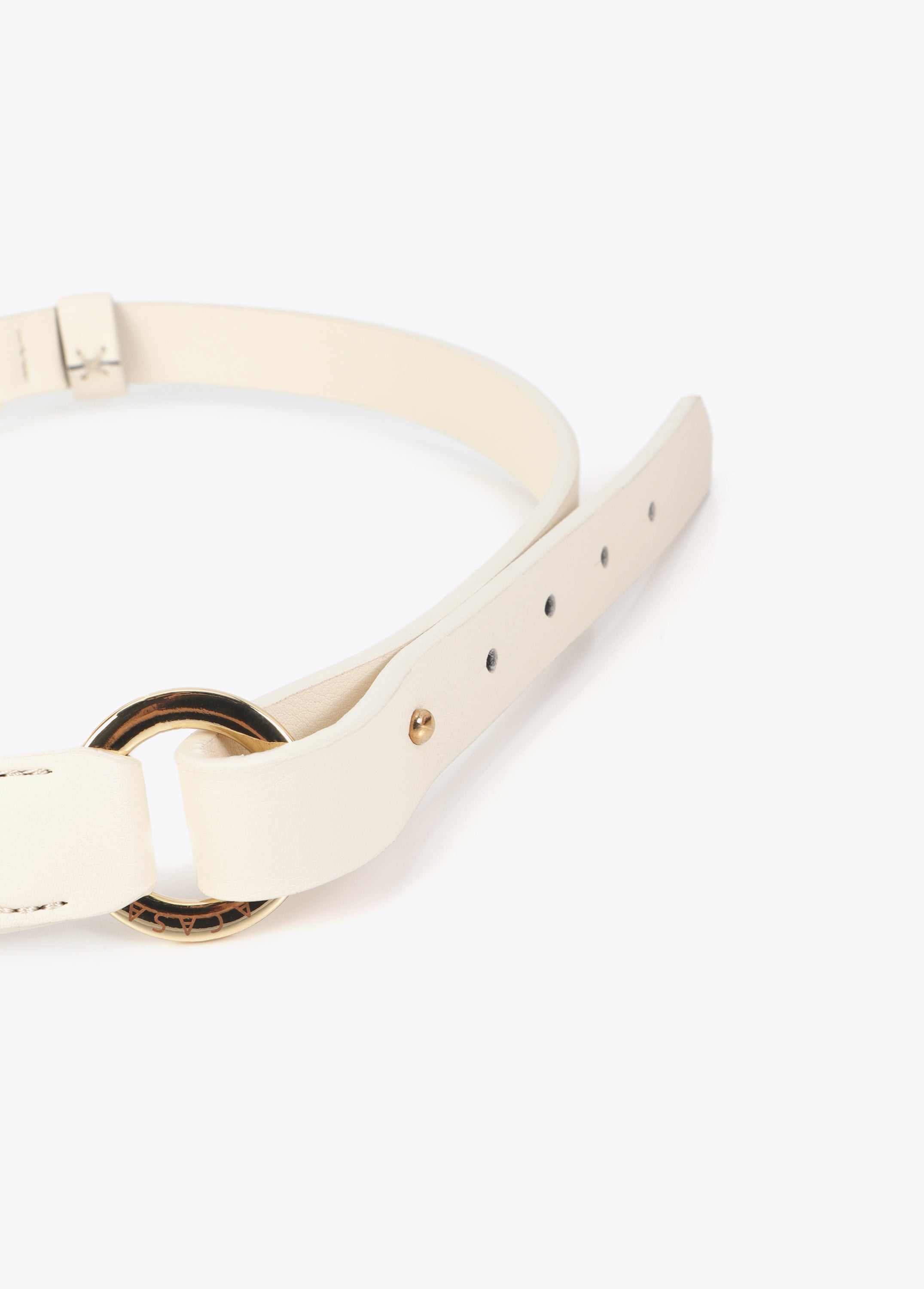 Combined Chain Belt with Leather Effect