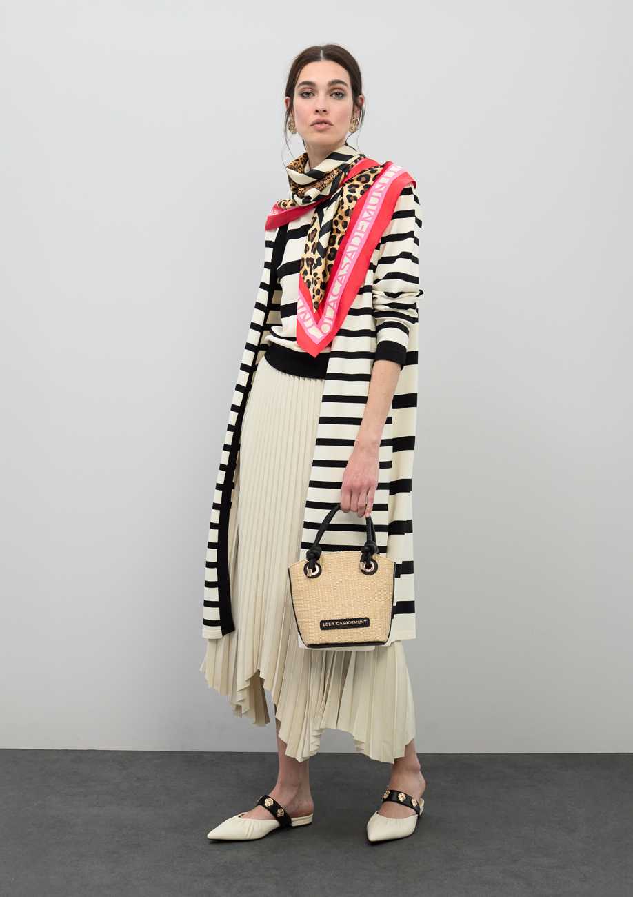 Asymmetrical Pleated Skirt