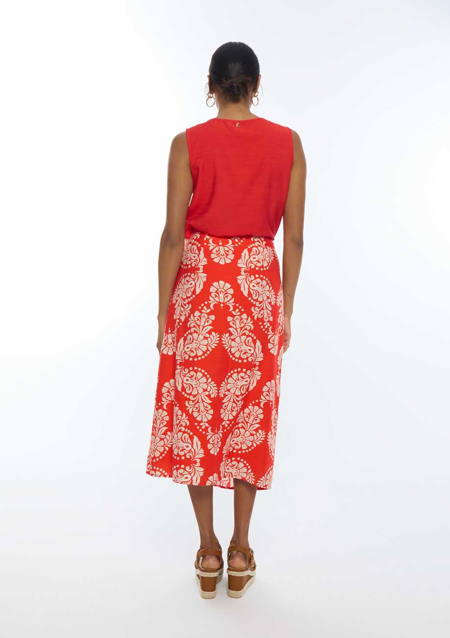 Paisley Wrap Skirt