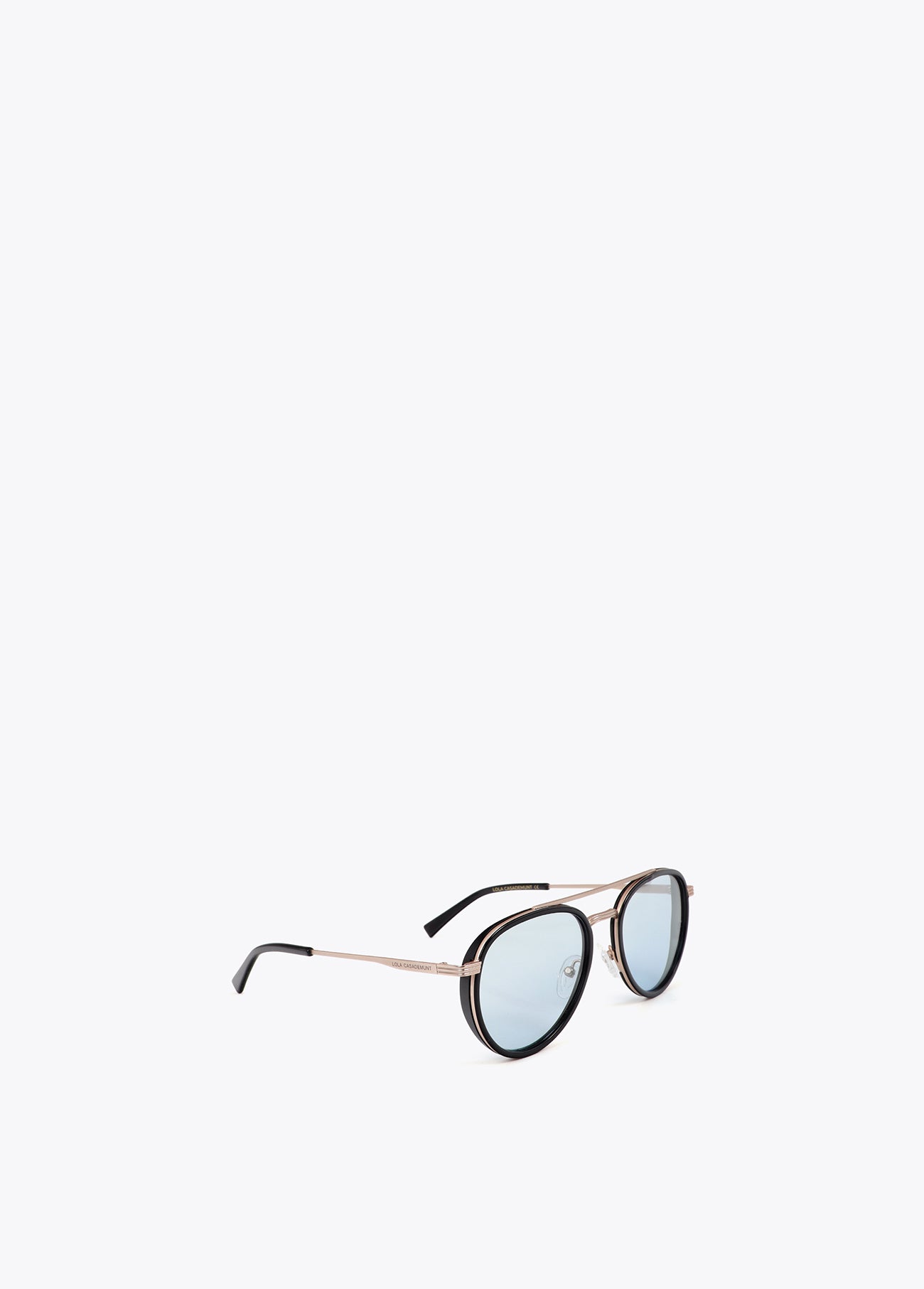 ls2609001-Aviator Sunglasses with Photochromic Lens-Medium Blue