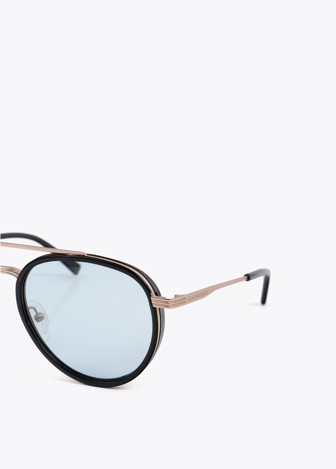 ls2609001-Aviator Sunglasses with Photochromic Lens-Medium Blue