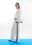 Bomber Scuba with Ribbon Detail and Back Print