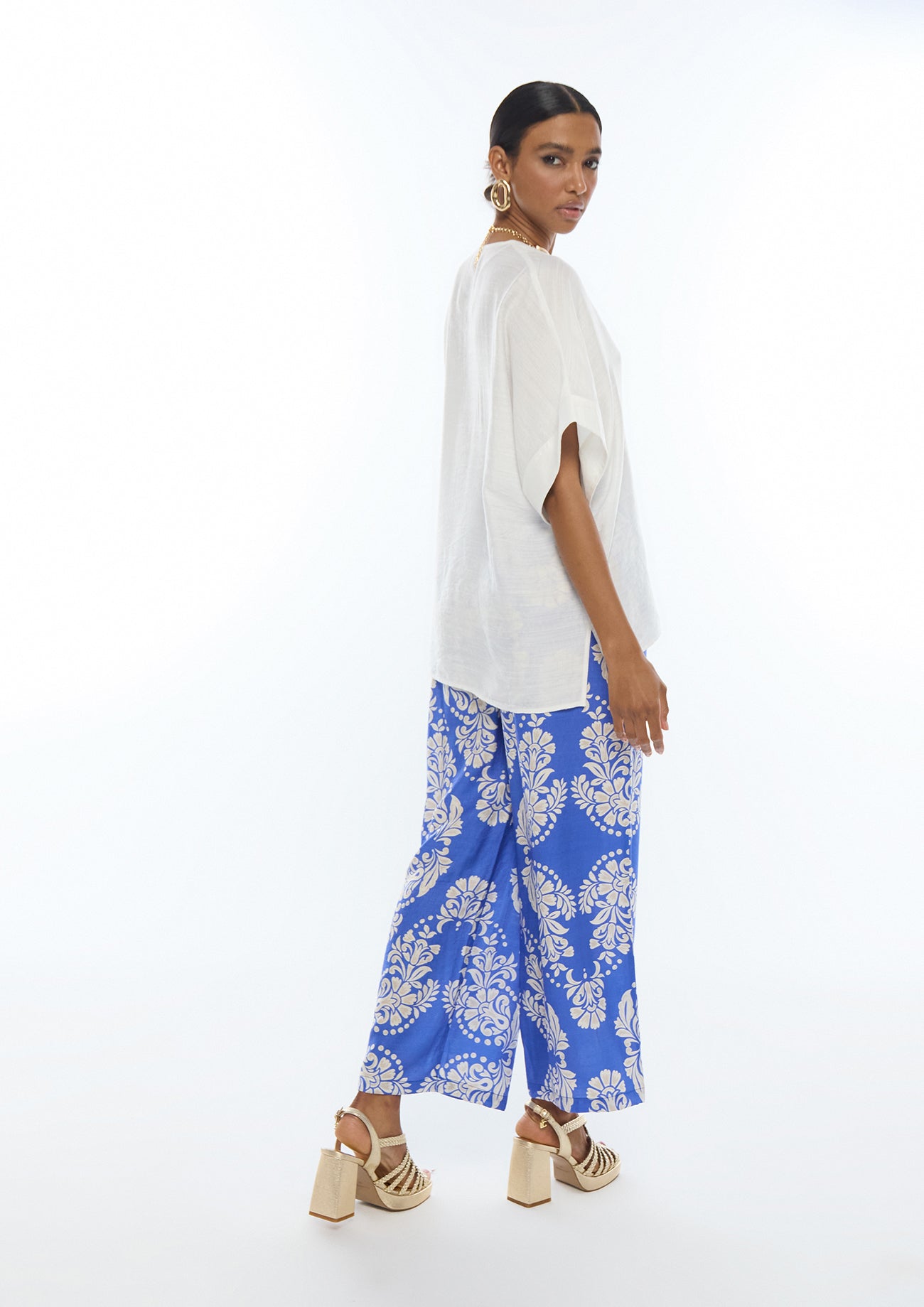 Paisley Print Fluid Culotte