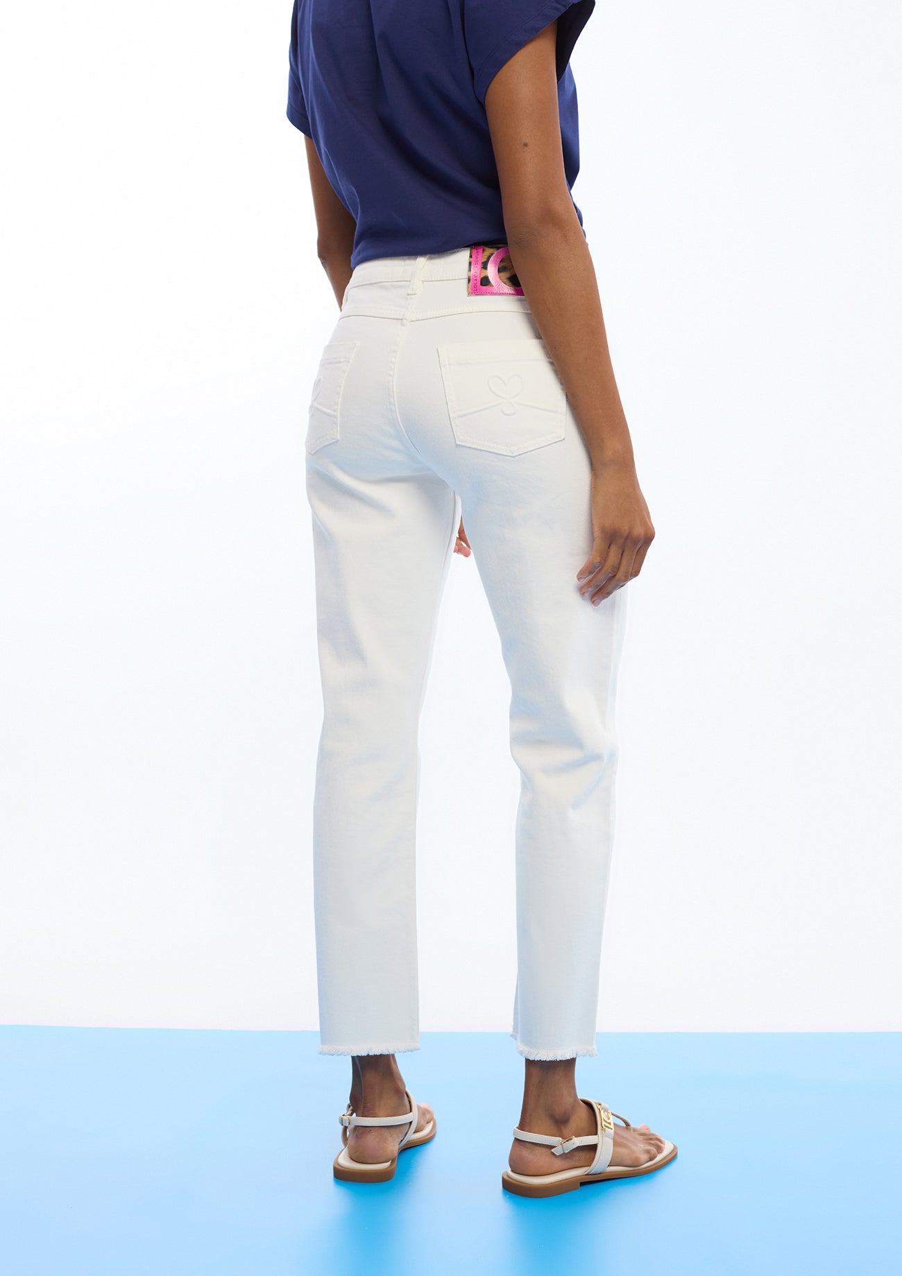 Flared Pants with Buttons
