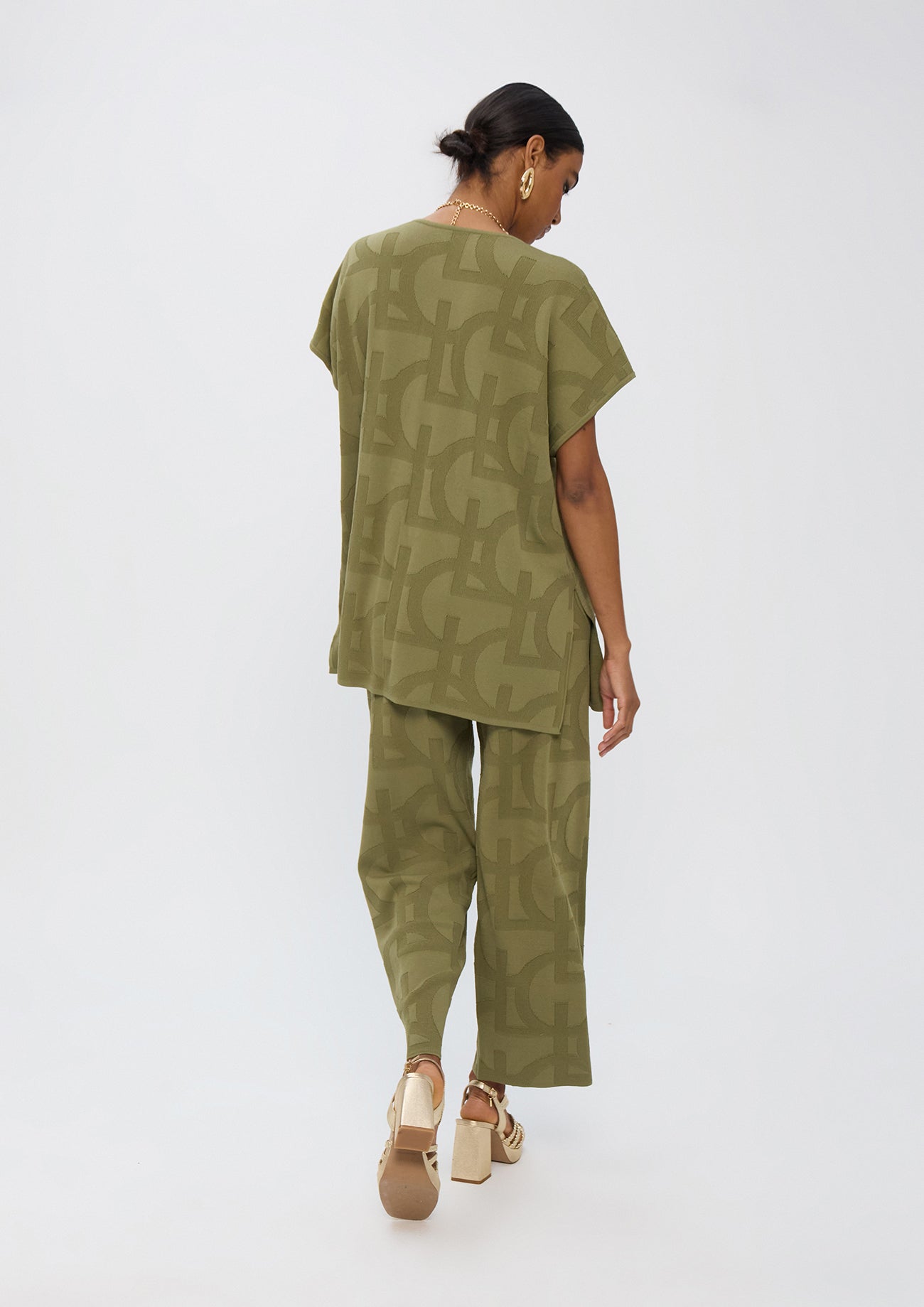 Jacquard Tricot Pants LC