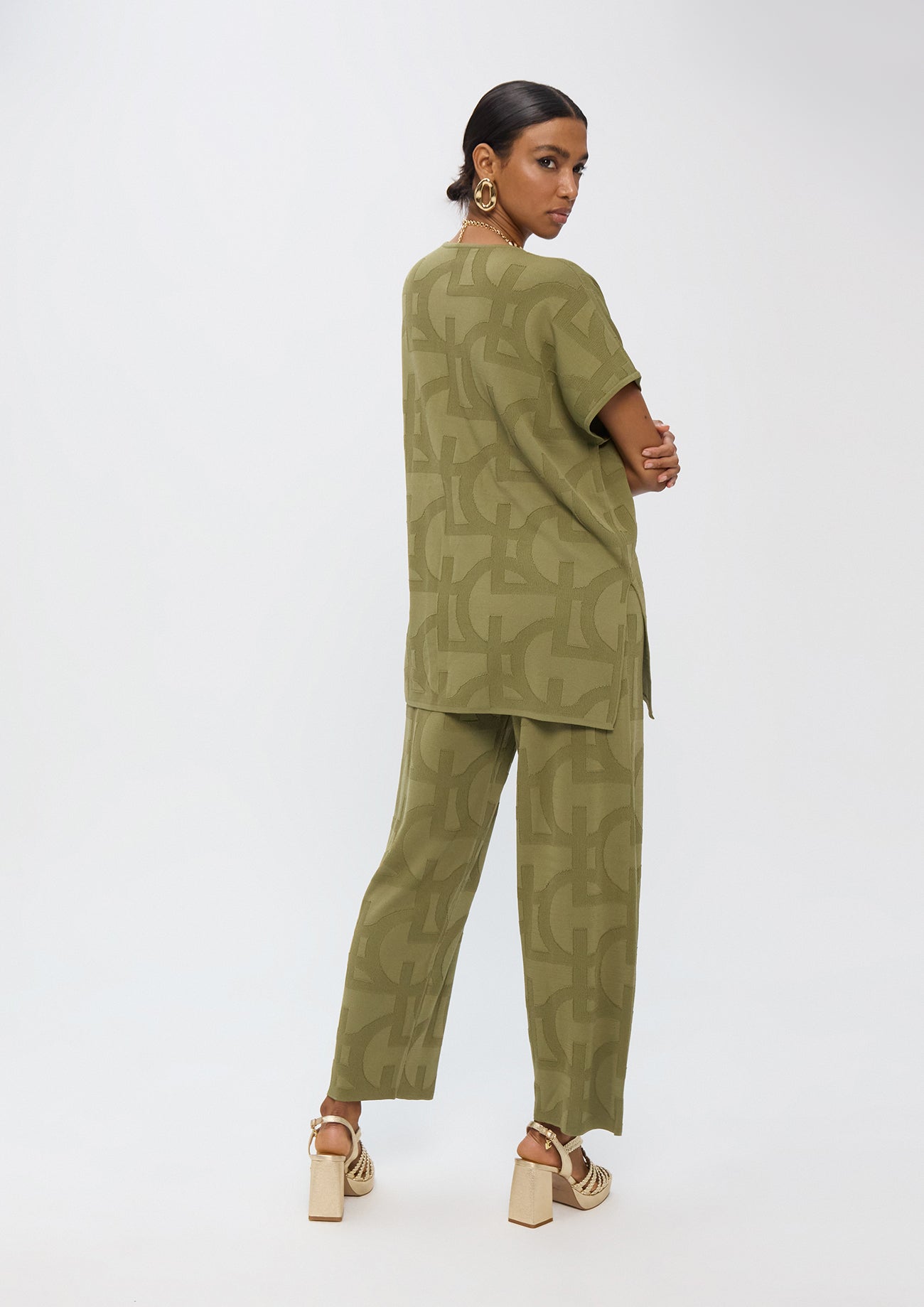 Jacquard Tricot Pants LC