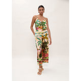 Multicolor Palm Print Lingerie Top