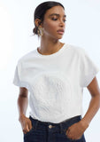 T-shirt with Logo Embossing