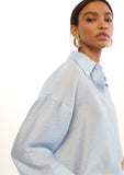 Oversized Linen Short Sleeve Shirt