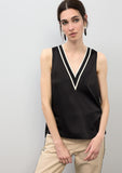 V-neck Knit Top