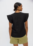 Short Sleeve Ruffle Blouse