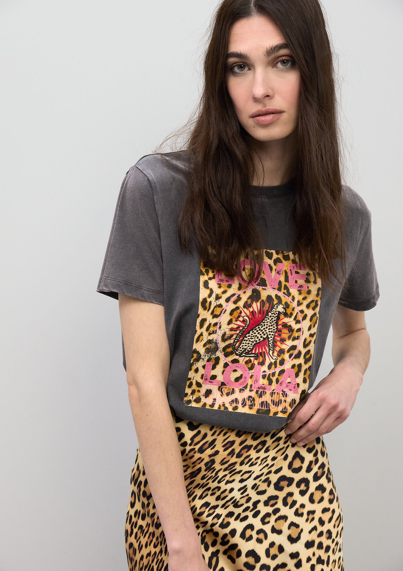 LOVE LOLA Leopard T-shirt