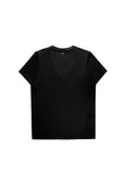 V-neck T-shirt with Positioned Animal and Strass