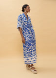 Long Sleeve Geometric Print Dress