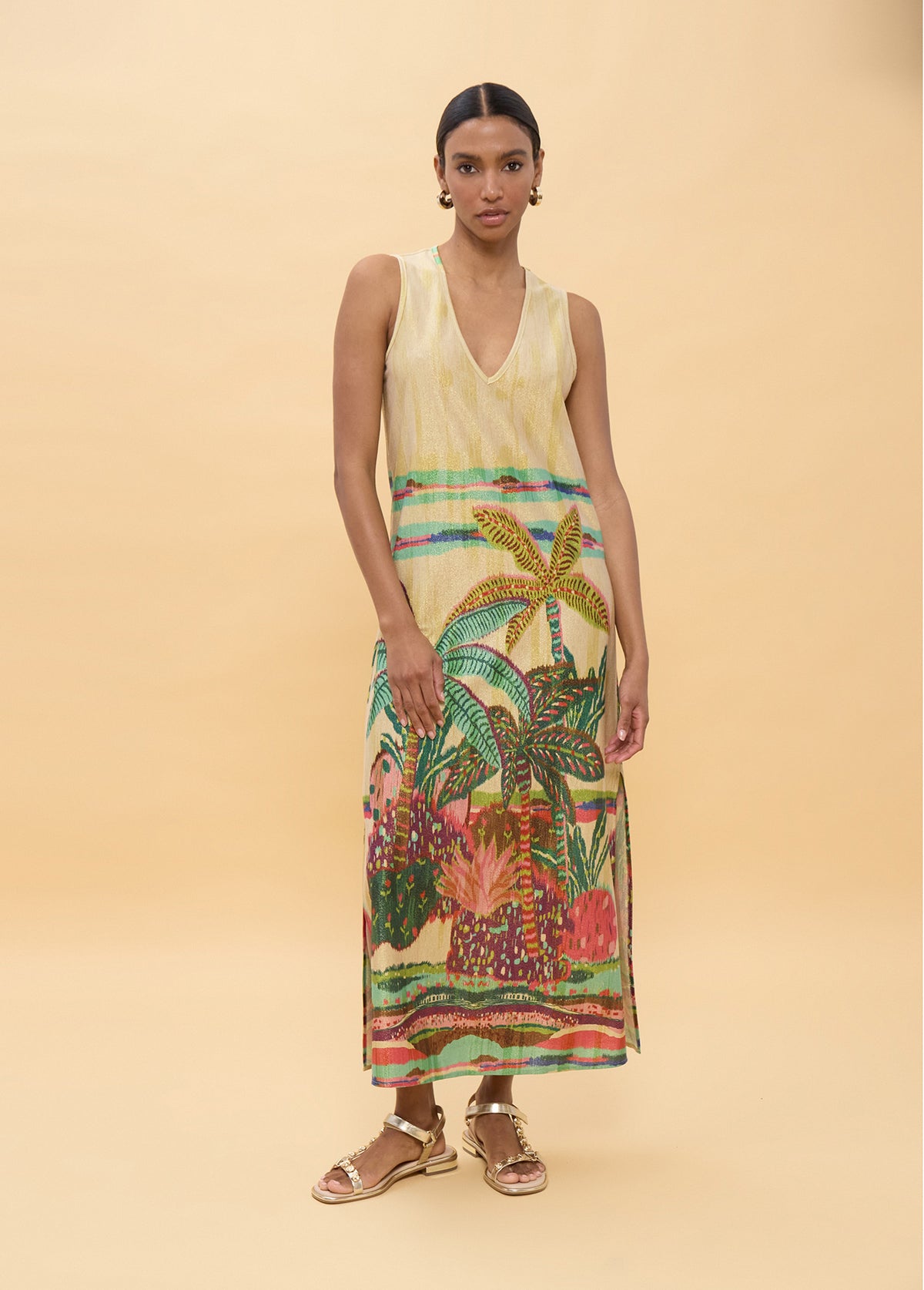 Circular Printed Dress