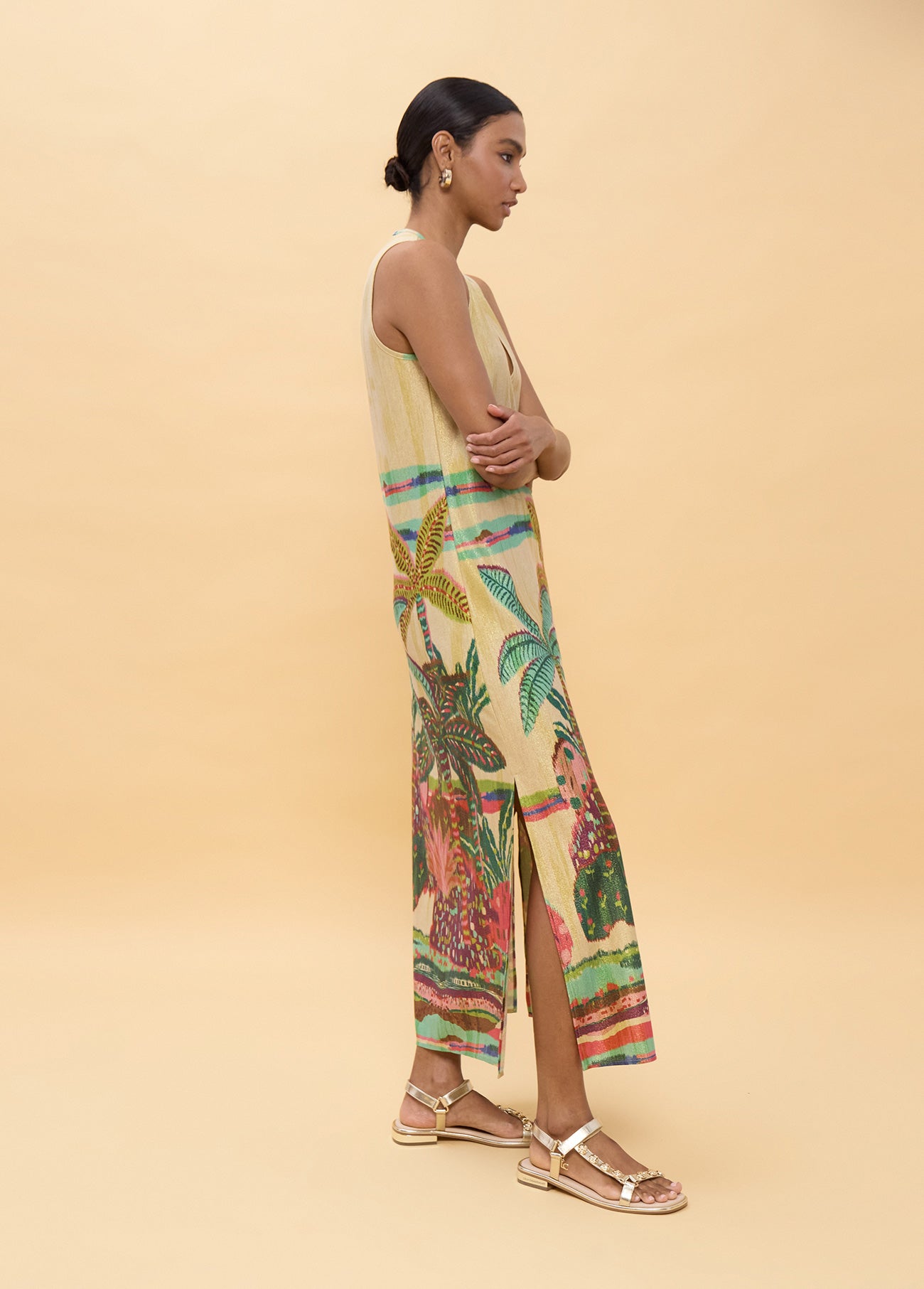 Circular Printed Dress