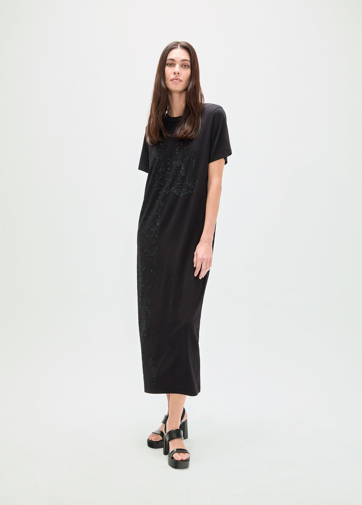 Animal Print Dress with Strass