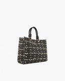 Tweed tote bag