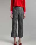 Jacquard monogram trousers